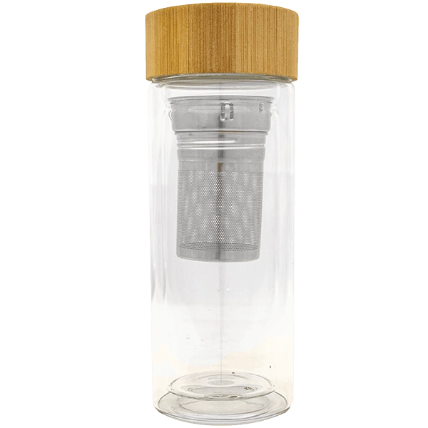 Szklany termos z zaparzaczem