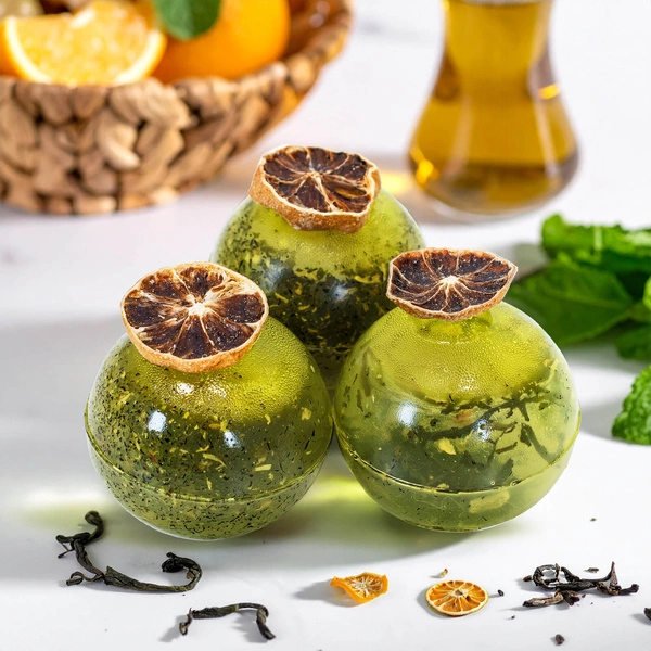 Izomaltowe kule herbaciane jako elegancki pomysł na prezent