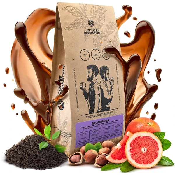 Kawa ziarnista Bro Coffee Roastery Nicaragua Colibrí Azul Speciality z grejpfrutem, orzechami i herbatą.