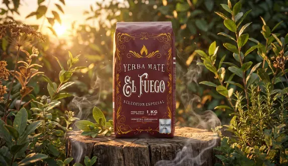 El Fuego Elaborada 1 kg – najmocniejsza yerba mate z Paragwaju w papierowym opakowaniu.