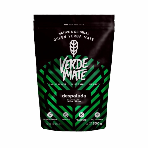 Zielona yerba mate Verde Mate Green Despalada w doypacku.