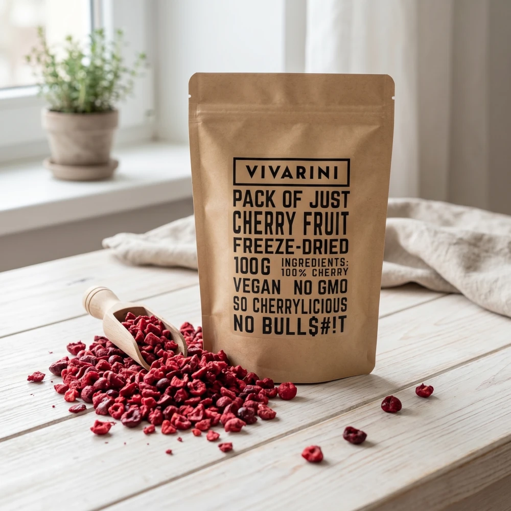 Wiśnia liofilizowana Vivarini – owoce liofilizowane