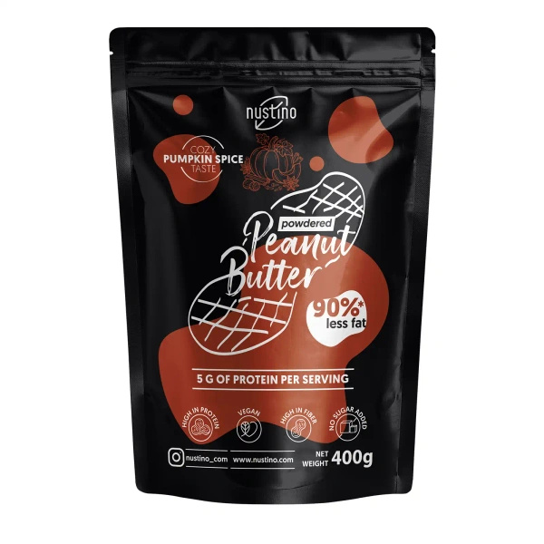Nustino – Masło Orzechowe w Proszku – Pumpkin Spice (bez dodatku cukru) 400 g