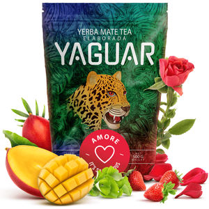 Yaguar Amore 500 g 0,5 kg – ziołowo-owocowa yerba mate z Brazylii