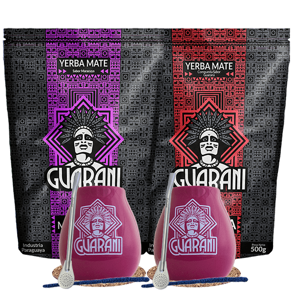 Zestaw Startowy dla dwojga Yerba Mate Guarani Maracuya 500g + Guarani Energia 500g