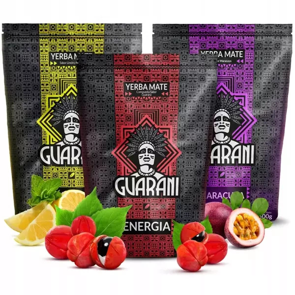 Zestaw Yerba Mate Guarani różne rodzaje 3x500g