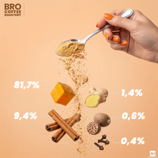 Zestaw do Pumpkin Spice Latte: kawa Bro Coffee Roastery Brazil Samba 1kg + Pumpkin Spice Latte Mix 100g
