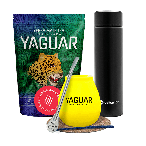 Zestaw Yerba Mate Yaguar Energia 500g 0,5kg Termos 