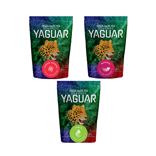 Zestaw Yerba Mate Yaguar różne rodzaje 3x500g