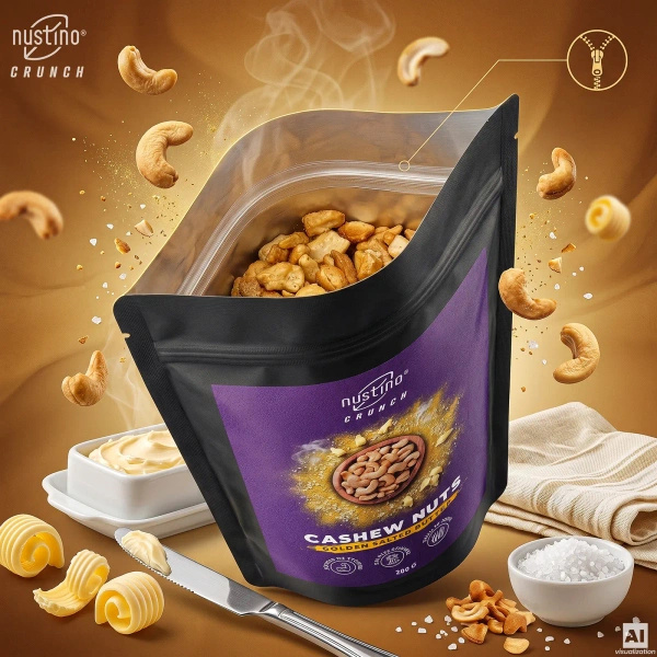 Nustino Crunch – prażone orzechy nerkowca – Golden Salted Butter 200 g