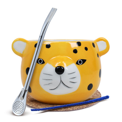 Zestaw Yerba Mate Matero Tykwa Gatito Bombilla