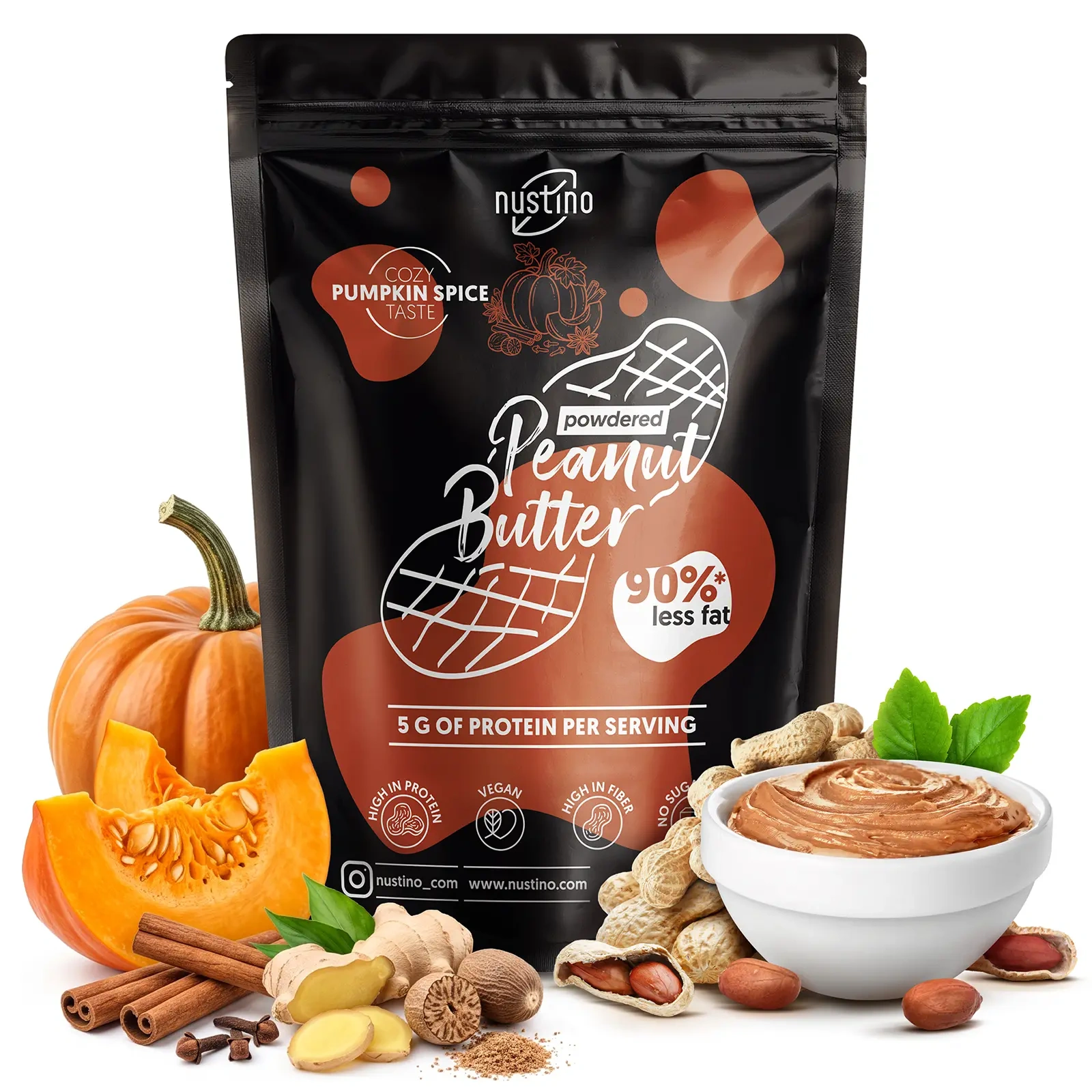 Masło orzechowe w proszku Nustino Pumpkin Spice