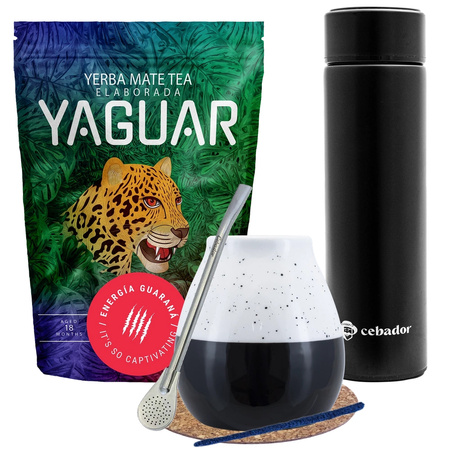 Zestaw Yerba Mate Yaguar Energia 500g + Termos