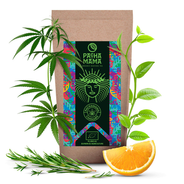 Zestaw Guayusa Pachamama Cannabis 100g akcesoria