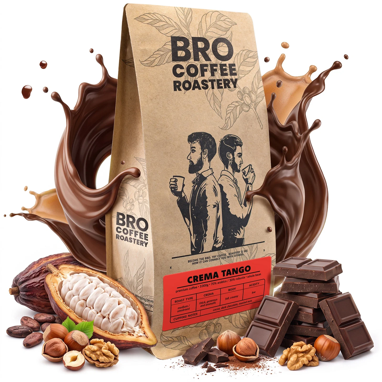 Bro Coffee Roastery Crema Tango - mieszanka 70% arabica 30% robusta