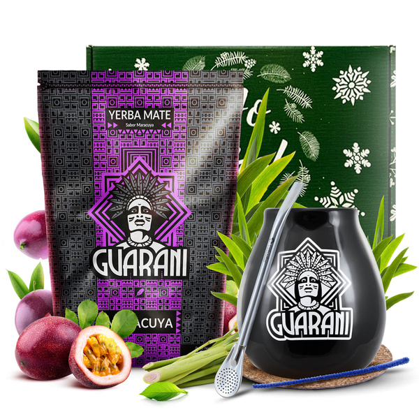 Zestaw prezentowy Yerba Mate Guarani Marakuja Tykwa 500g