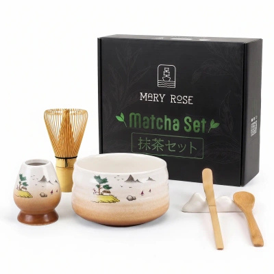 Zestaw prezentowy: akcesoria do parzenia herbaty matcha