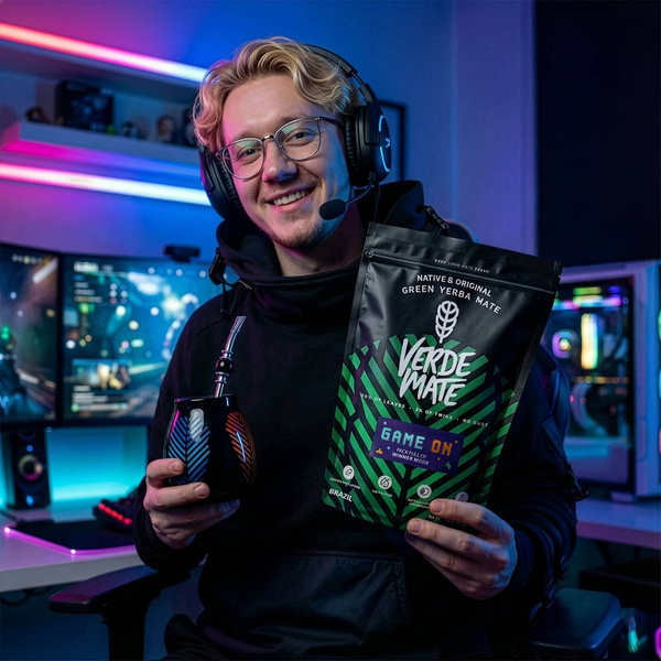 Zestaw Yerba Mate: Verde Mate Game On 400g 0,4kg + Matero + Bombilla