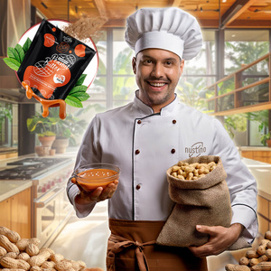Zestaw masło orzechowe w proszku Nustino: Malina + Słony Karmel + Matcha 3x400g