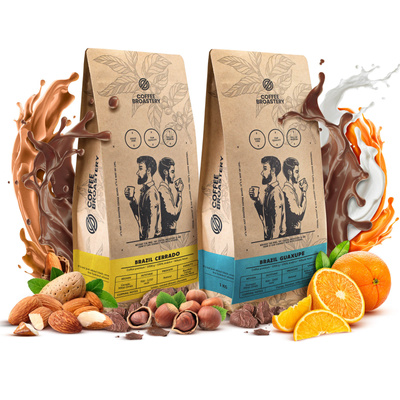 Zestaw kawa Bro Coffee Roastery Brazil Cerrado + Brazil Guaxupe 2x1kg (2kg)
