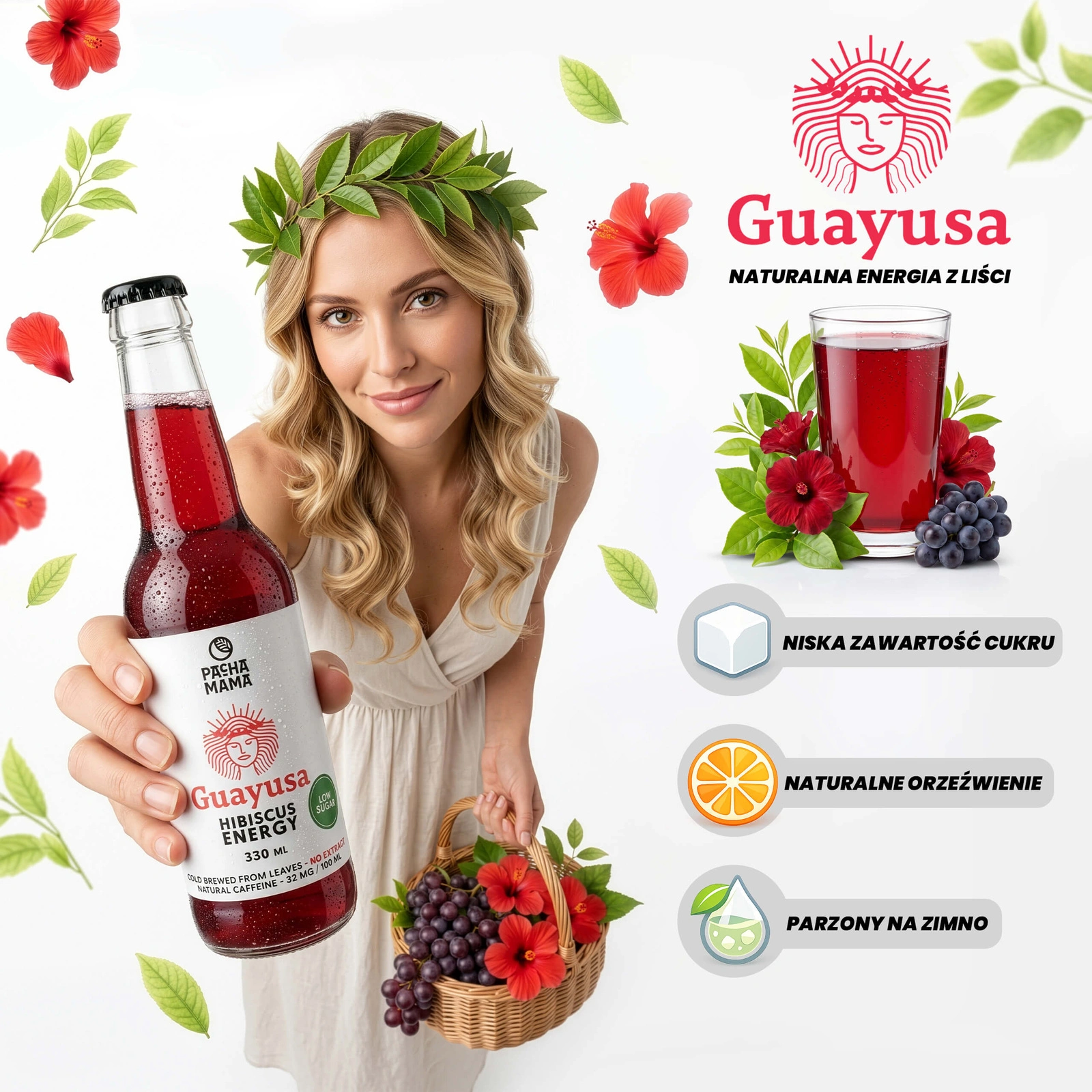Guayusa Pachamama Cold Brew Hibiscus Energy