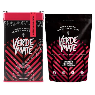 Zestaw Yerba Mate: Verde Mate Energía Guaraná 2x500g + Yerbera