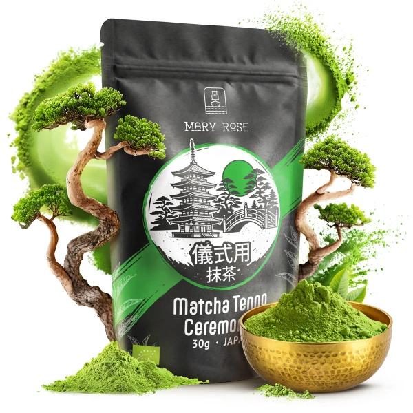 Mary Rose – Japońska Herbata Zielona Matcha Tenno (BIO) Ceremonialna 30 g