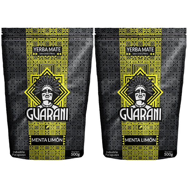 Yerba Mate Guarani Menta Limon 2x500g Miętowa 1kg