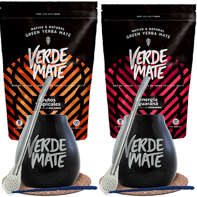 Zestaw Yerba Mate Bombilla Matero dla dwojga 1kg