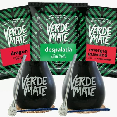 Zestaw Yerba Mate Green Matero bombilla DLA DWOJGA