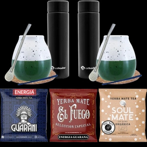 Zestaw na start Yerba Mate Termos 3x50g  dla pary 