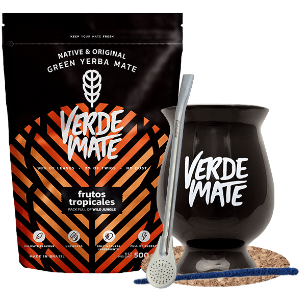 Zestaw startowy bombilla matero + Yerba Mate Verde 