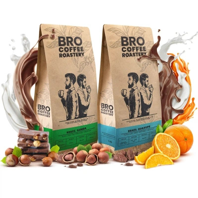 Set di Bro Bro Coffee Roastery Brazil Guaxupe + Brazil Samba 2x1kg (2kg)