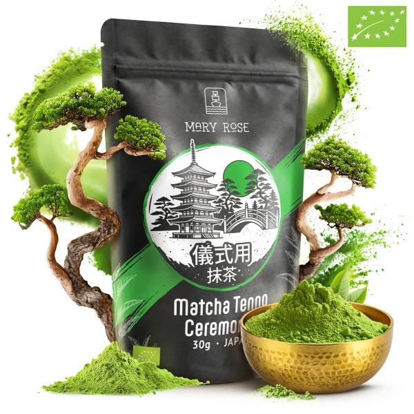Zestaw prezentowy: japońska matcha ceremonialna + matchawan + bambusowe akcesoria
