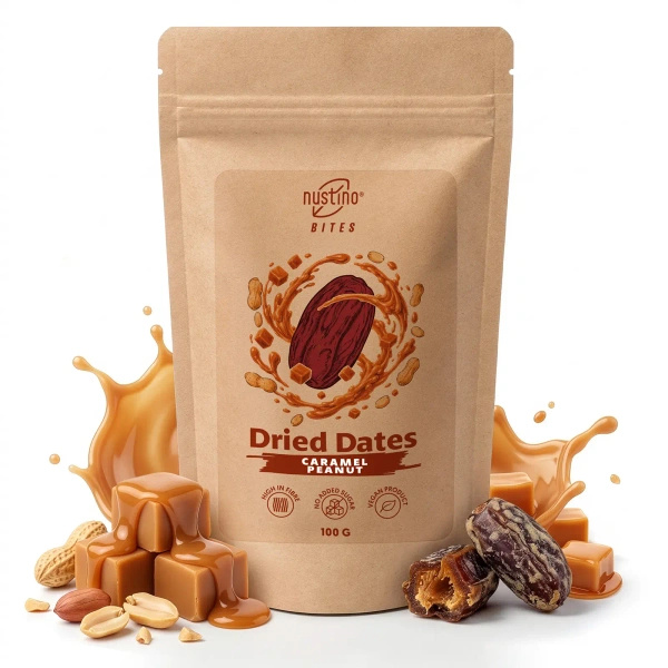 Nustino Bites – daktyle suszone – Caramel Peanut 100 g