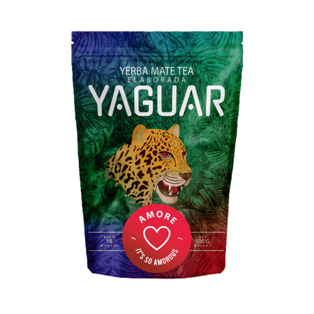 Yaguar Amore 500 g 0,5 kg – ziołowo-owocowa yerba mate z Brazylii