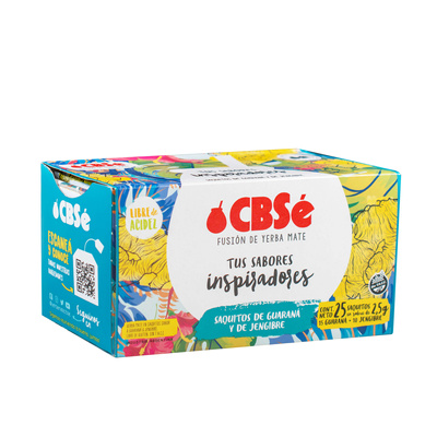 CBSé Fusión de Yerba Maate Tus Sabores Inspiradores 25 x 2,5 g