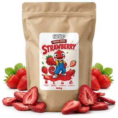FiloLilo – Truskawka liofilizowana (plastry) 100 g