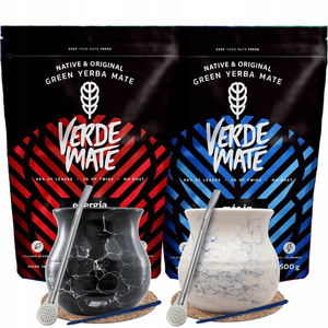 Zestaw Yerba Mate dla dwojga Bombilla Matero 1000g