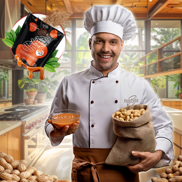 Nustino – Masło Orzechowe w Proszku – Słony Karmel (bez dodatku cukru) 400 g