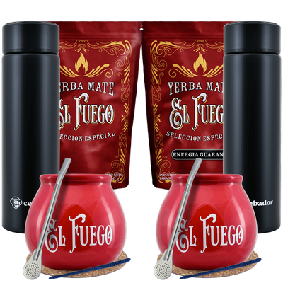 Zestaw Yerba Mate El Fuego Termos dla dwojga 1kg