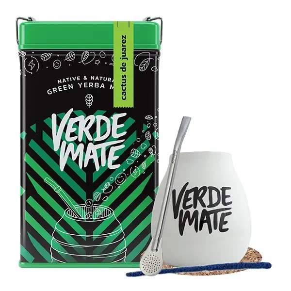 Zestaw Yerbera Verde Mate Cactus de Juarez 0,5kg
