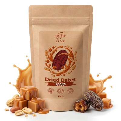 Nustino Bites – daktyle suszone – Caramel Peanut 100 g
