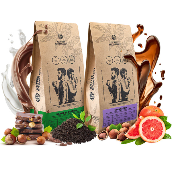 Zestaw kawa Bro Coffee Roastery Nicaragua Colibrí Azul + Brazil Samba 2x1kg (2kg)