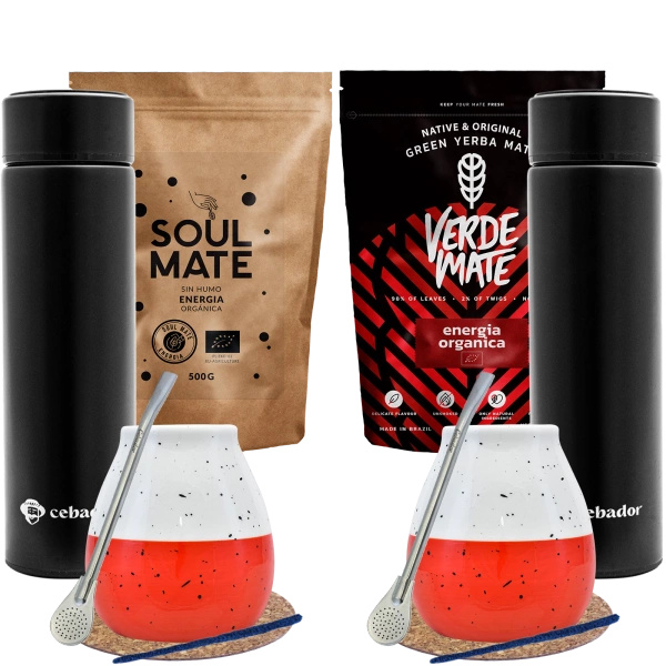 Zestaw Yerba Mate  dla dwojga 1kg Termos bombilla