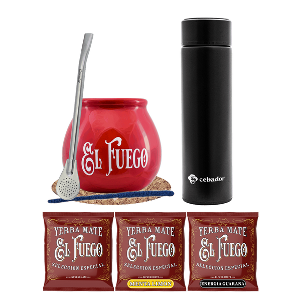 Zestaw Yerba Mate 150g Tykwa 3x50g termos