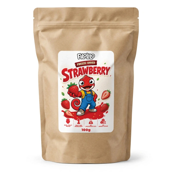 FiloLilo – Truskawka liofilizowana (plastry) 100 g