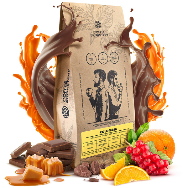 Bro Coffee Roastery - Kawa ziarnista Colombia Medellin Premium 1 kg