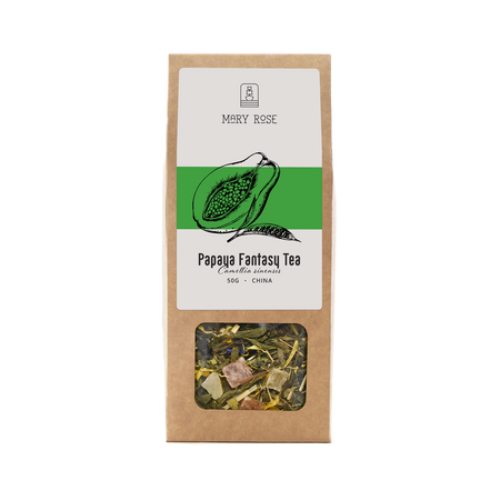 Mary Rose - Herbata Zielona Papaya Fantasy - 50 g