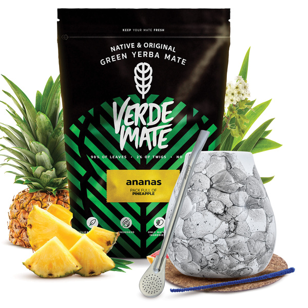 Zestaw Yerba Mate Verde Mate 500g 0,5kg Matero + Bombilla